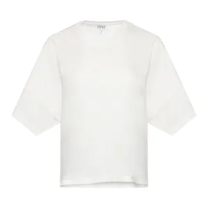 Short Oversize Anagram T-Shirt in White