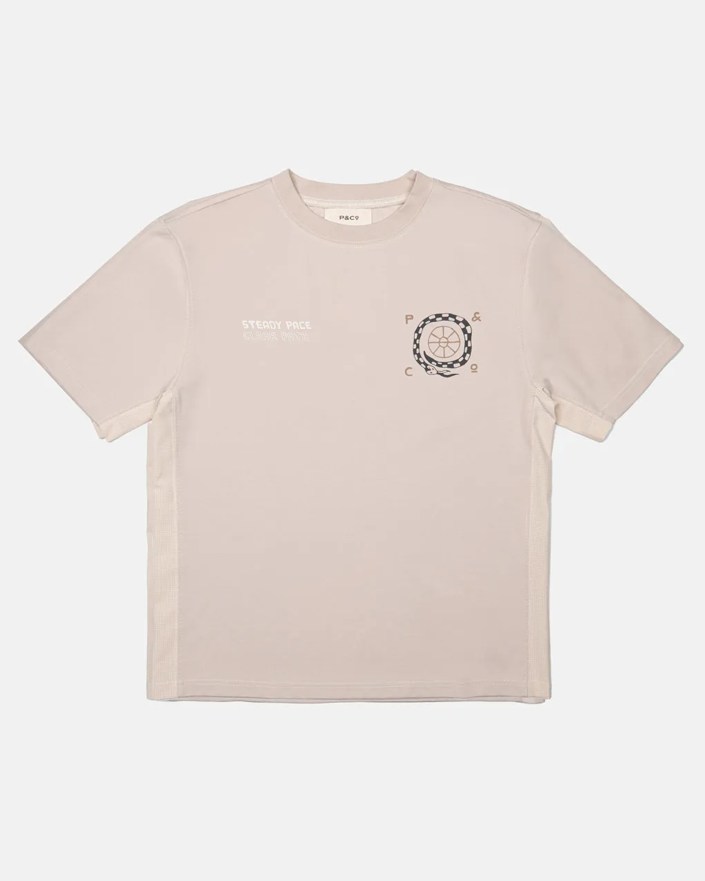 Steady Pace Trail T-Shirt- Bone