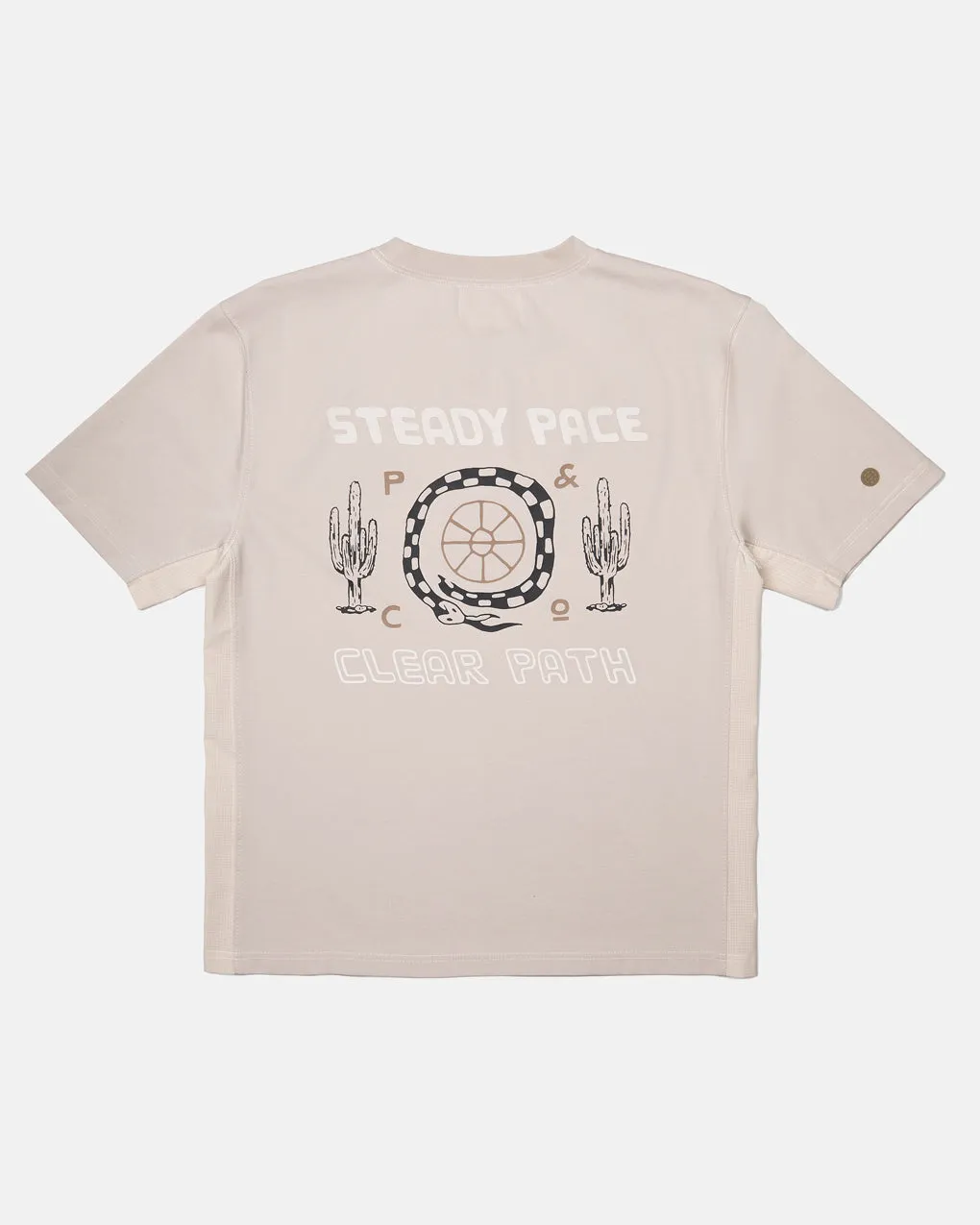 Steady Pace Trail T-Shirt- Bone