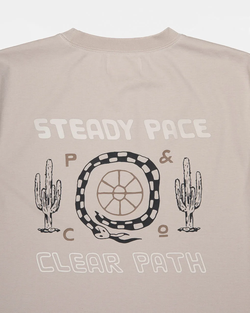 Steady Pace Trail T-Shirt- Bone