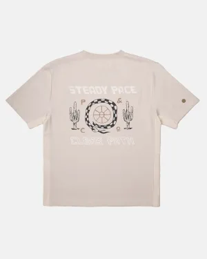 Steady Pace Trail T-Shirt- Bone