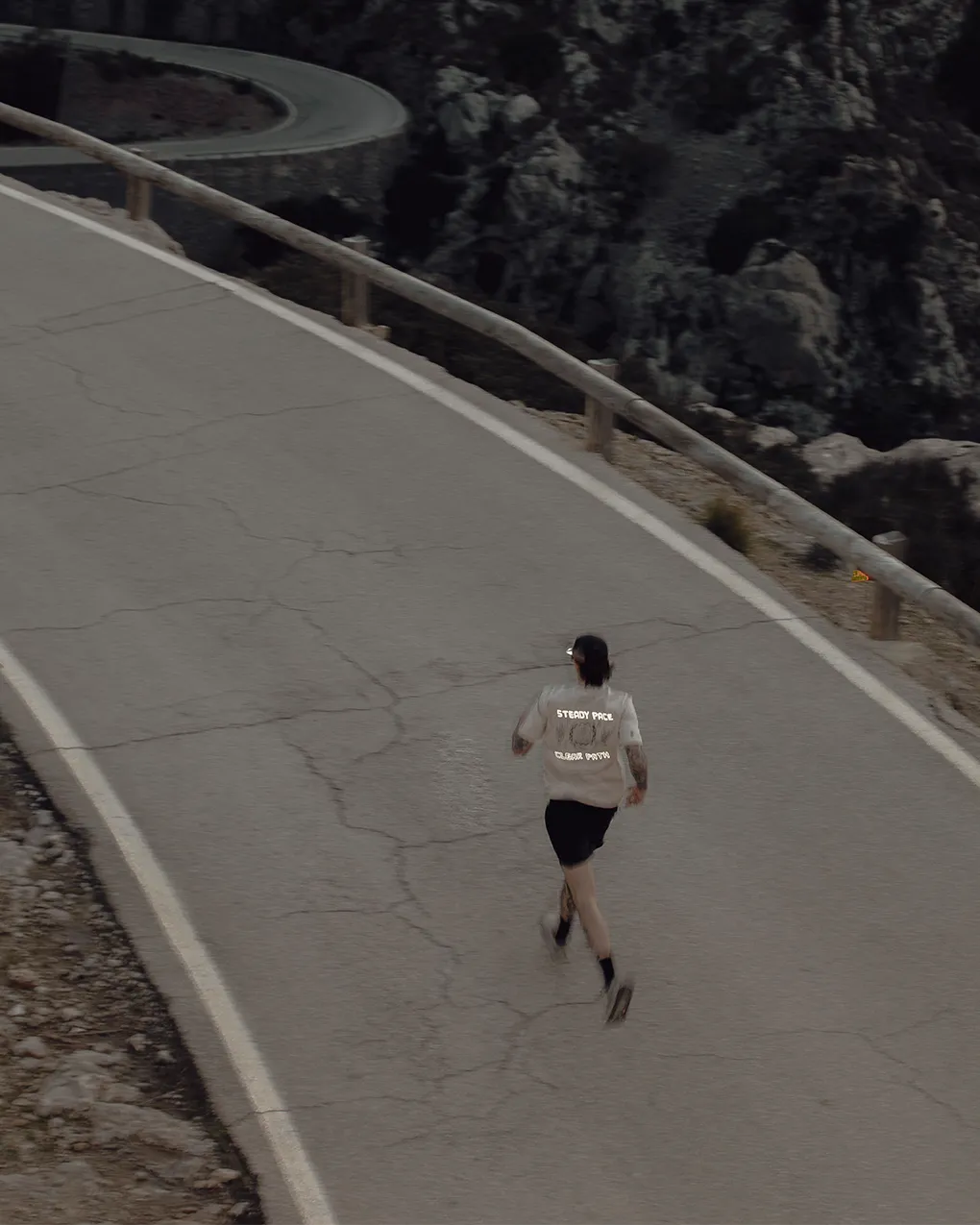 Steady Pace Trail T-Shirt- Bone