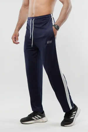 Striped Trousers - Navy Blue
