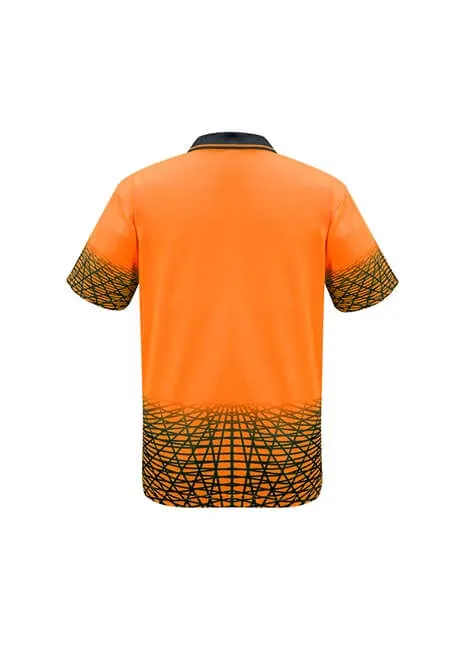 Syzmik Mens Hi Vis Tracks Short Sleeve Polo (ZH300)