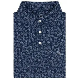 The American Icon | Performance Polo | The American Icon - Fleet Navy/White - USA