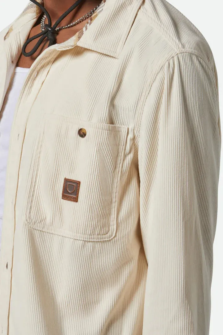 THE FIELD CORDUROY OVERSHIRT WHITECAP