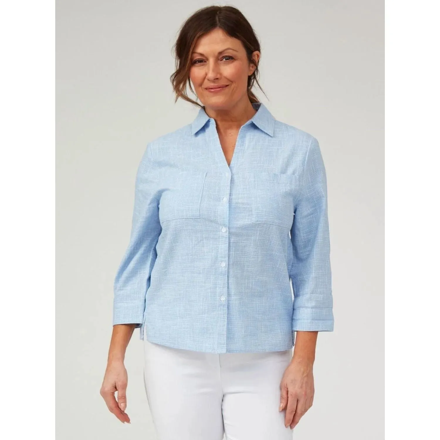 TIGI 18/20 Micro Check Cotton Shirt