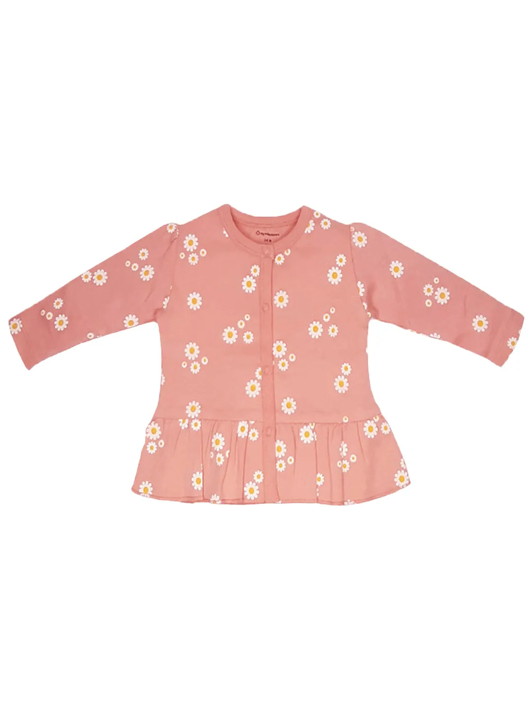 Top - Girls - Bottom Frill - Daisy Print