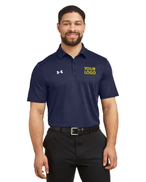 Under Armour Men's Tech Customized Polos, Mid Navy