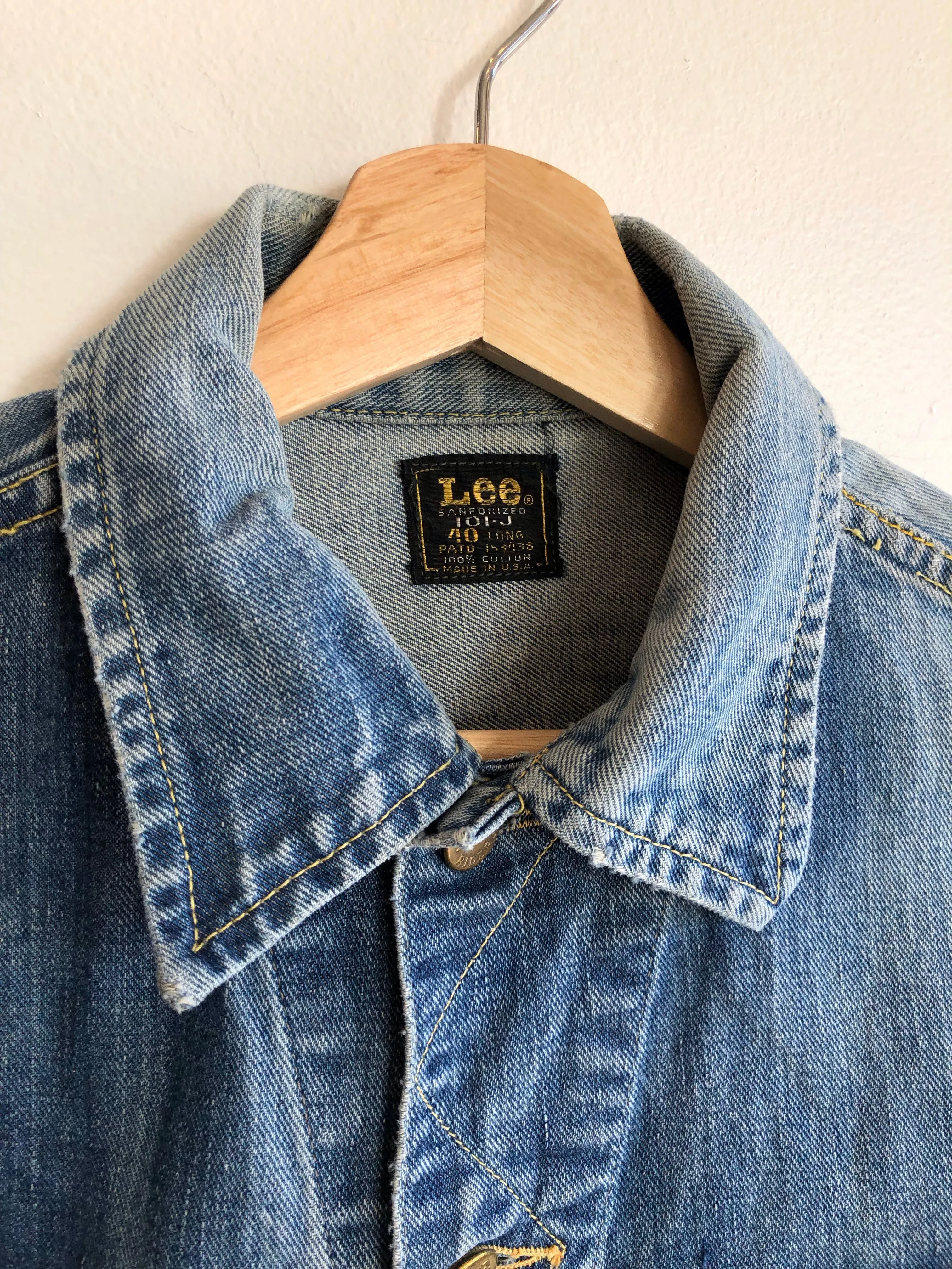 Vintage 1950s Lee Rider 101-J Denim Trucker Jacket