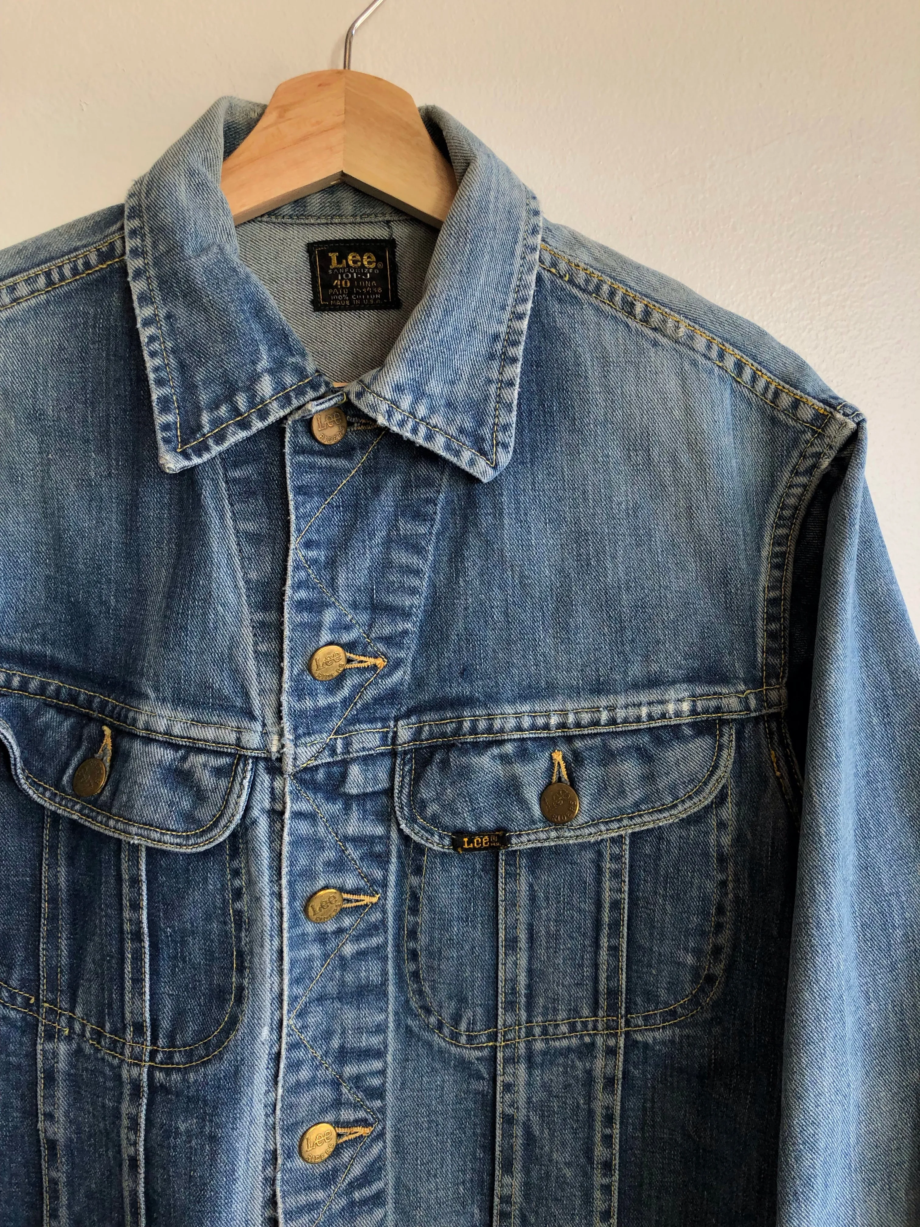 Vintage 1950s Lee Rider 101-J Denim Trucker Jacket