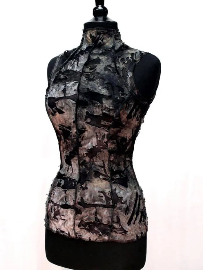 WASTELAND TOP - Grey Zombie Fabric