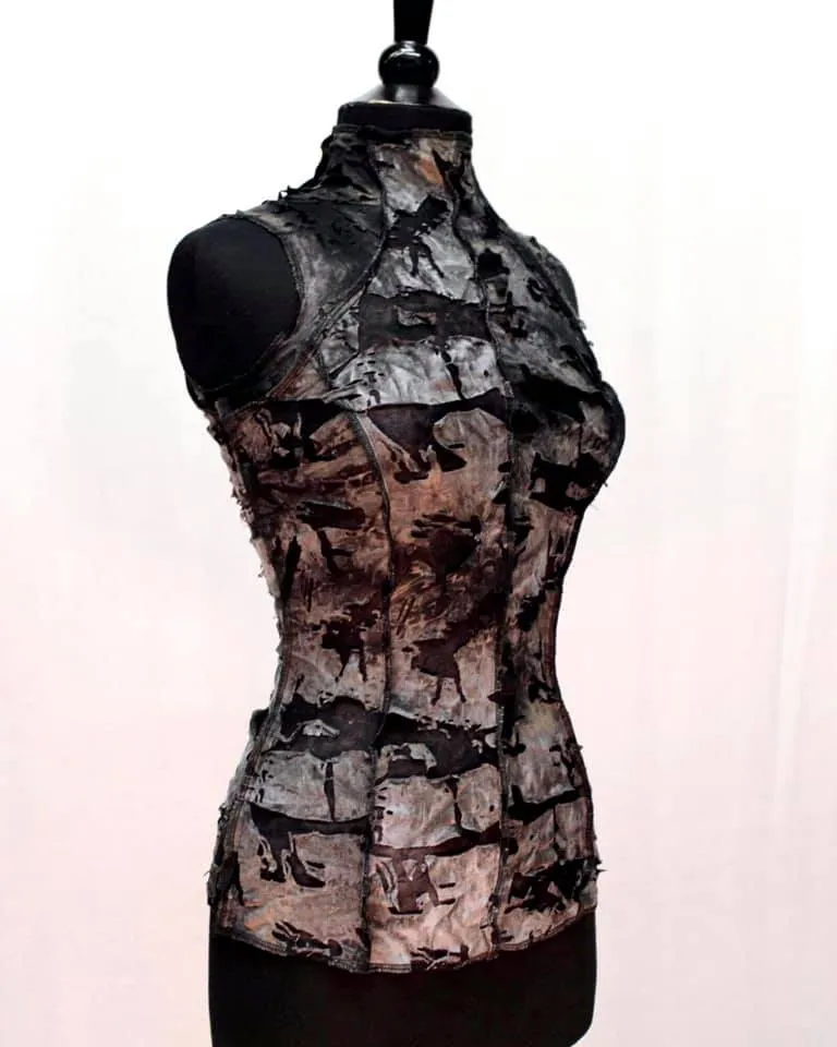 WASTELAND TOP - Grey Zombie Fabric