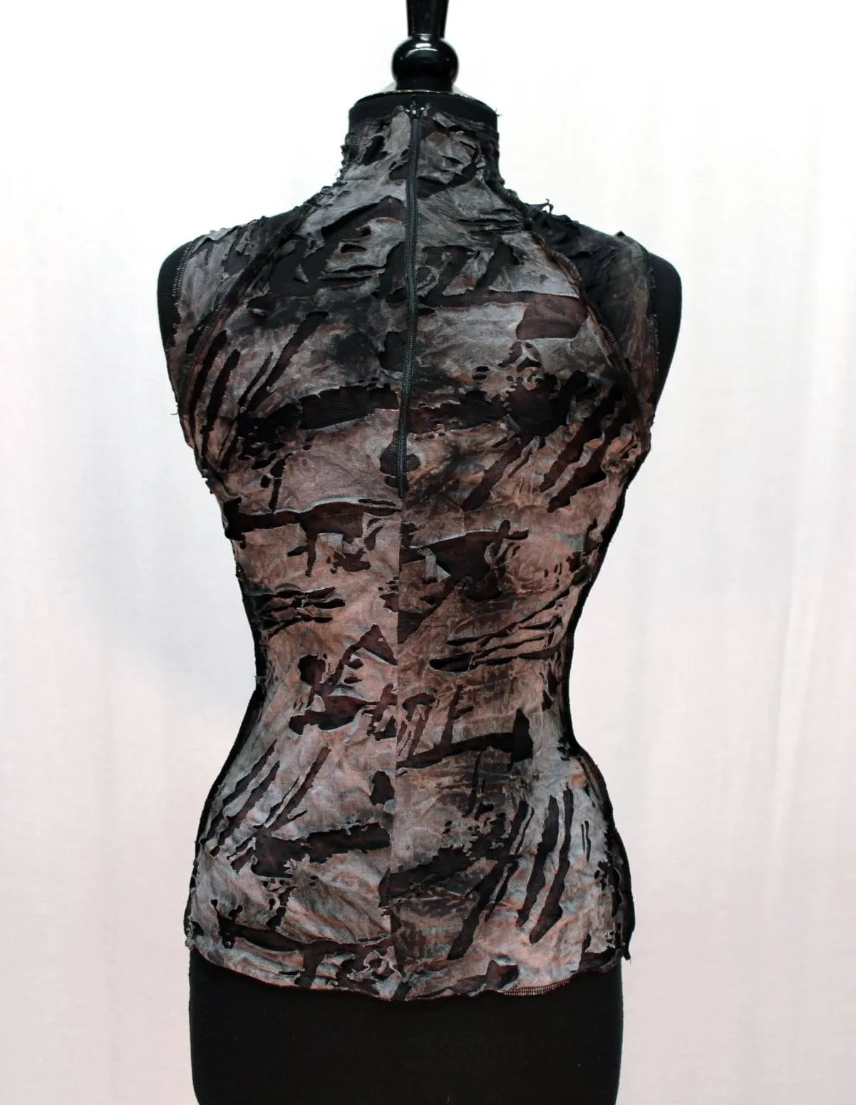 WASTELAND TOP - Grey Zombie Fabric