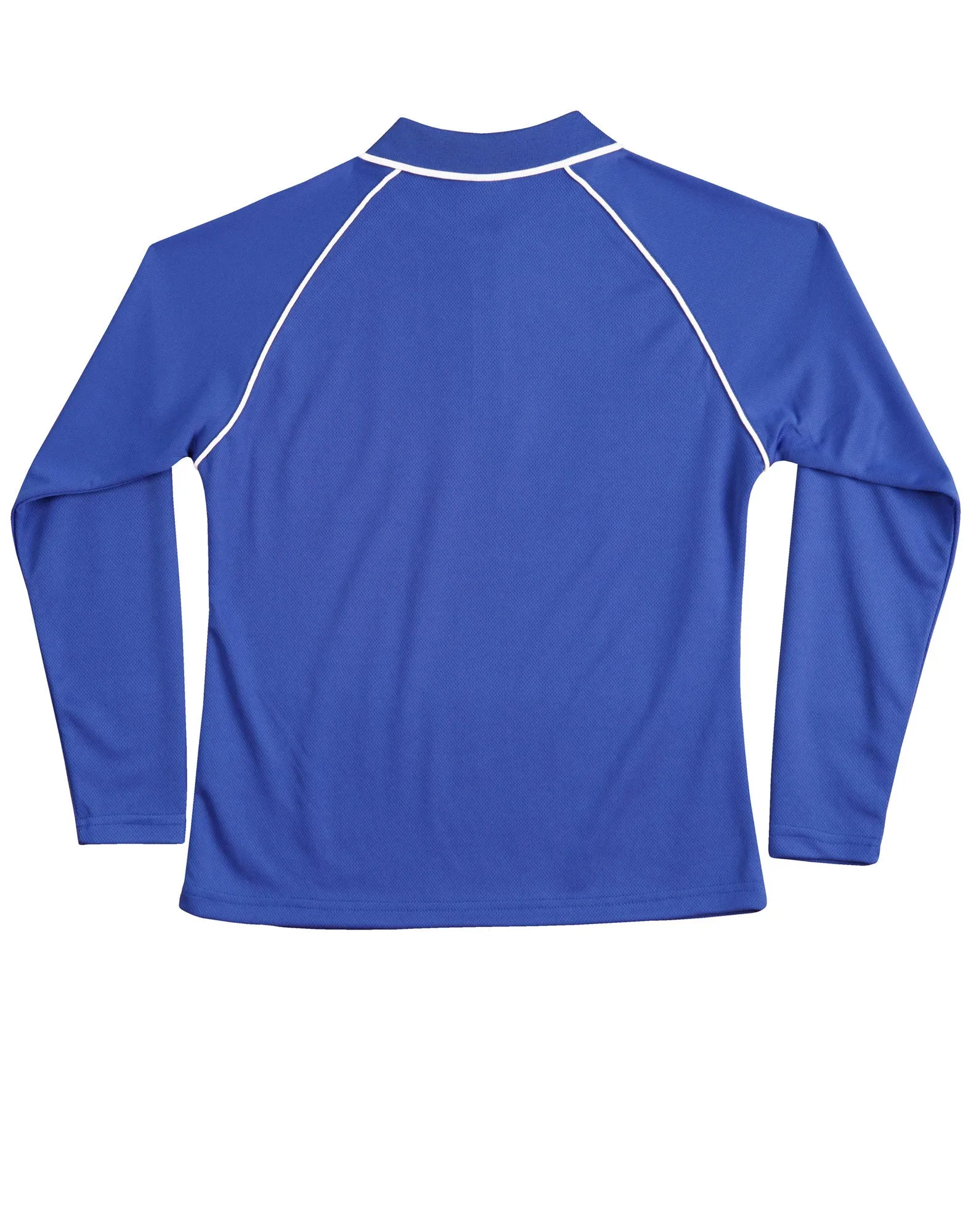 Winning Spirit Ladies' CoolDry Raglan Long Sleeve Contrast Polo (PS44)