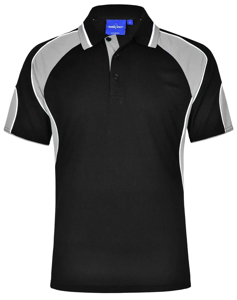 Winning Spirit Men's CoolDry Contrast Polo with Sleeve Panels 1st (11 Colour) (PS61)