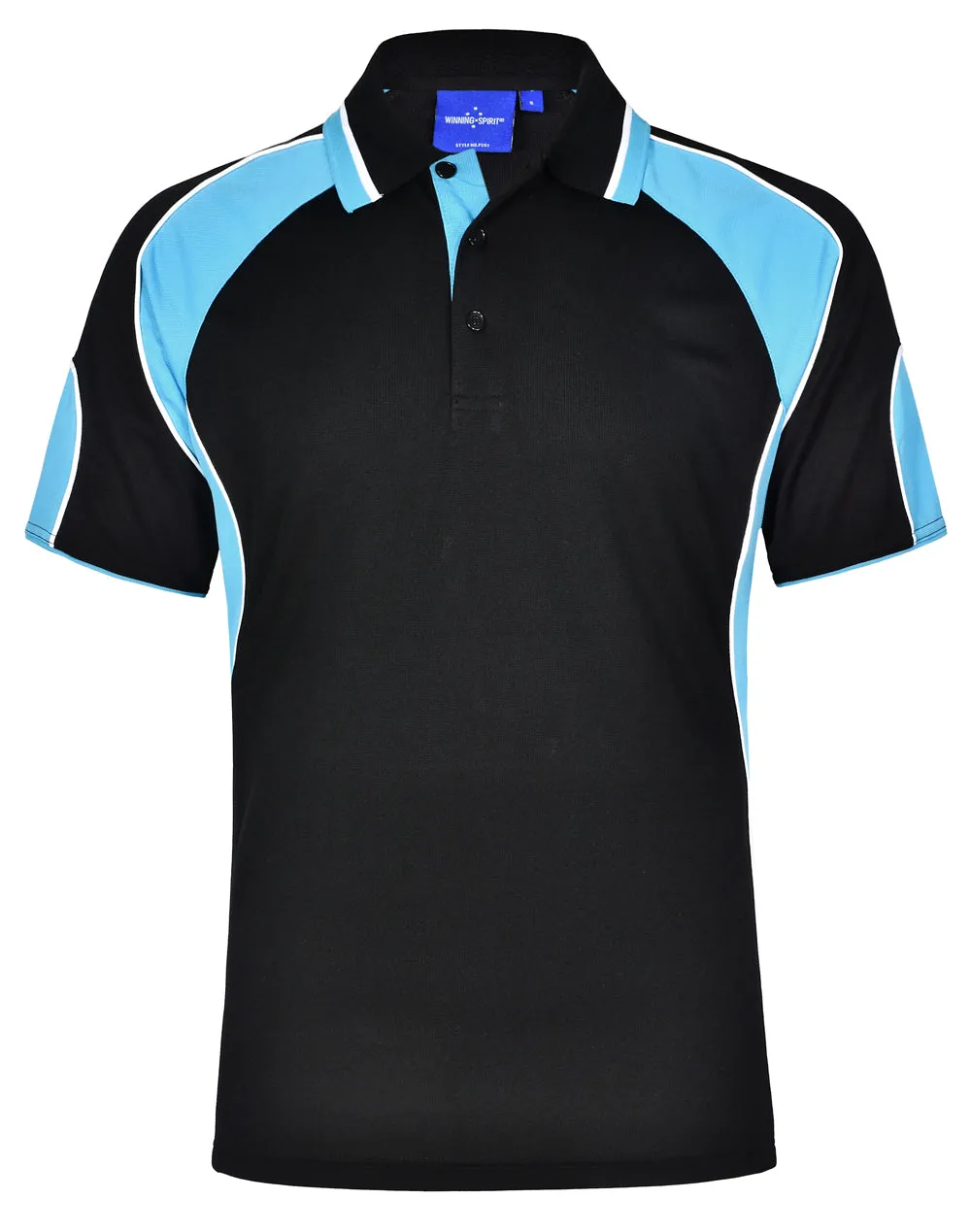 Winning Spirit Men's CoolDry Contrast Polo with Sleeve Panels 1st (11 Colour) (PS61)