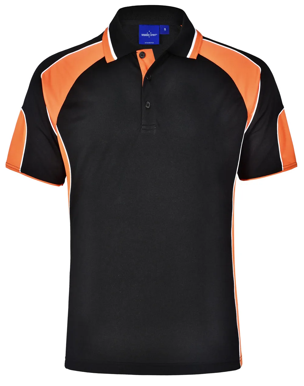 Winning Spirit Men's CoolDry Contrast Polo with Sleeve Panels 1st (11 Colour) (PS61)
