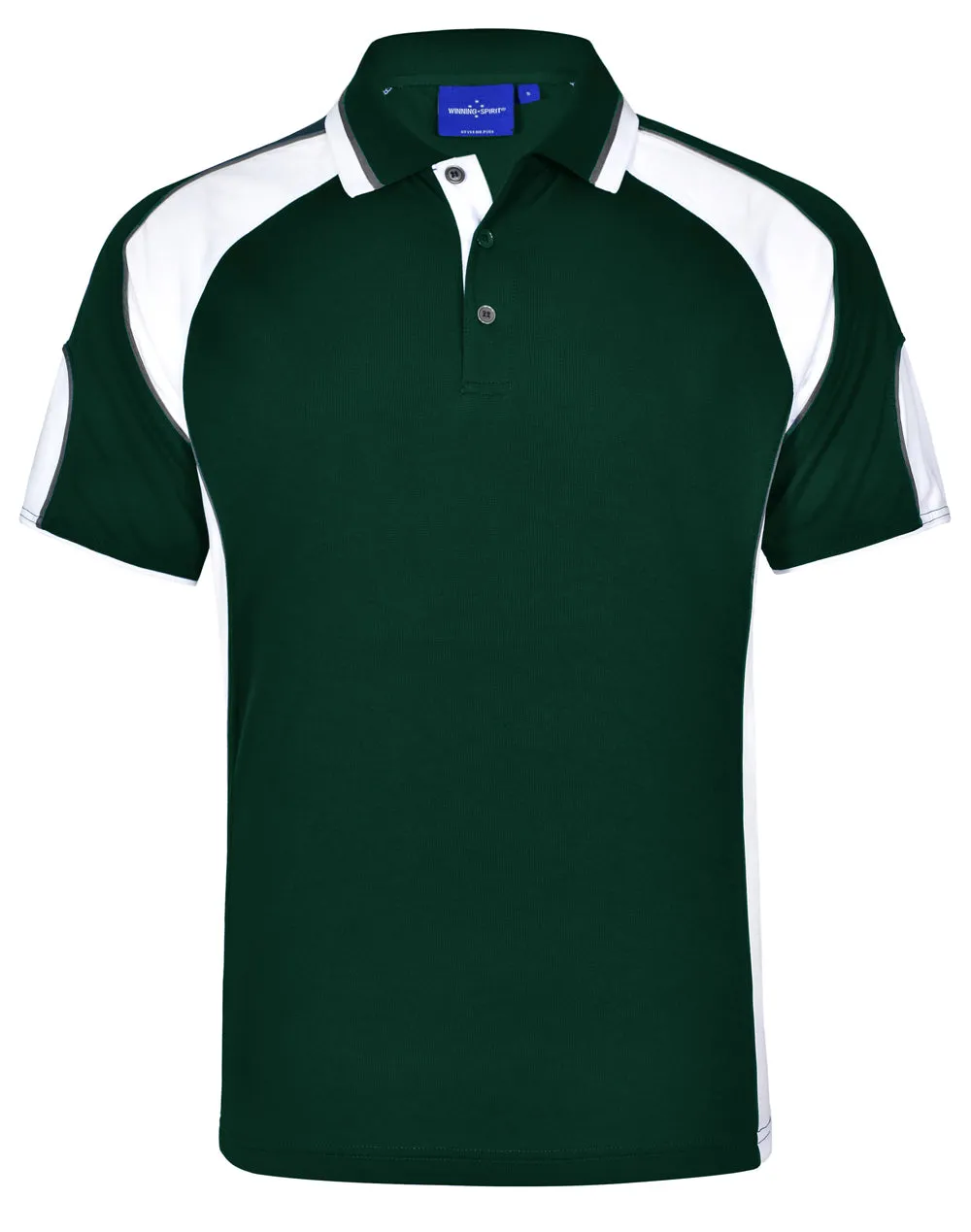 Winning Spirit Men's CoolDry Contrast Polo with Sleeve Panels 1st (11 Colour) (PS61)