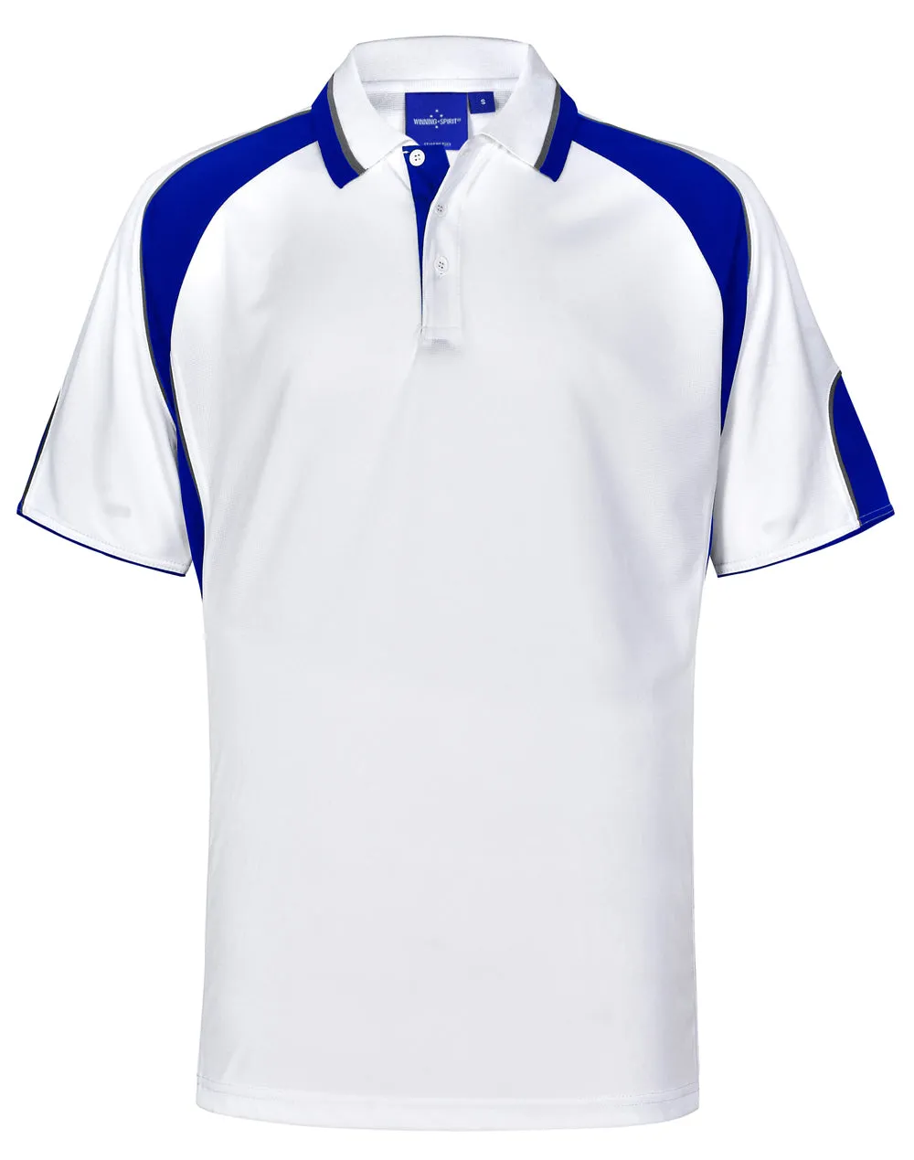 Winning Spirit Men's CoolDry Contrast Polo with Sleeve Panels 2nd (7 Colour) (PS61)