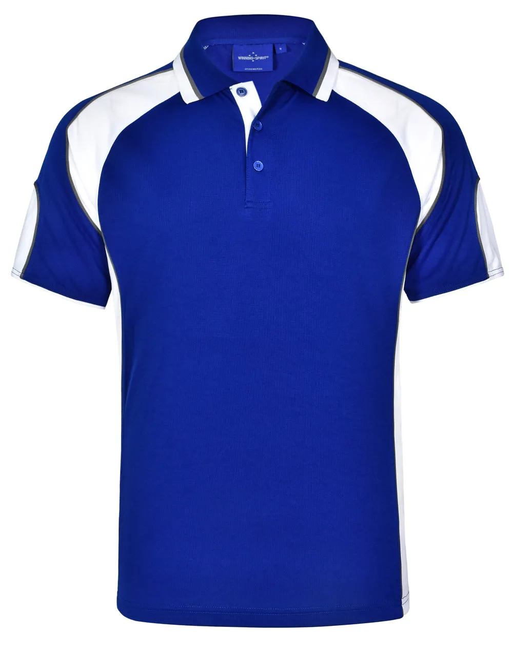 Winning Spirit Men's CoolDry Contrast Polo with Sleeve Panels 2nd (7 Colour) (PS61)