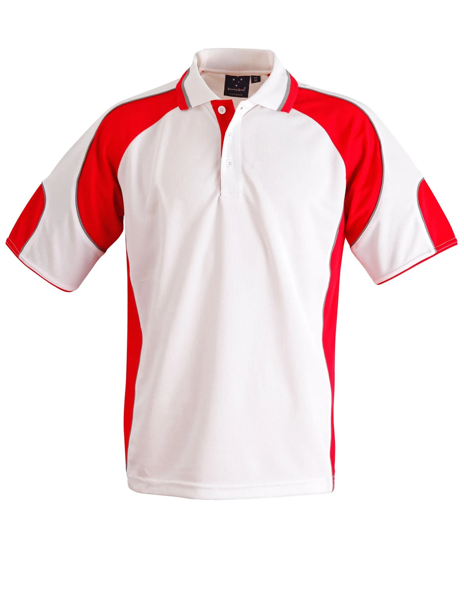Winning Spirit Men's CoolDry Contrast Polo with Sleeve Panels 2nd (7 Colour) (PS61)