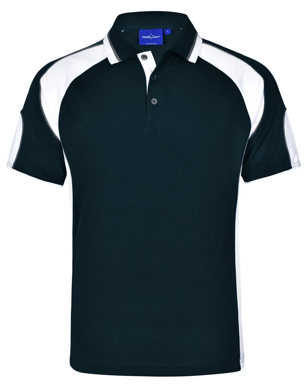 Winning Spirit Men's CoolDry Contrast Polo with Sleeve Panels 2nd (7 Colour) (PS61)