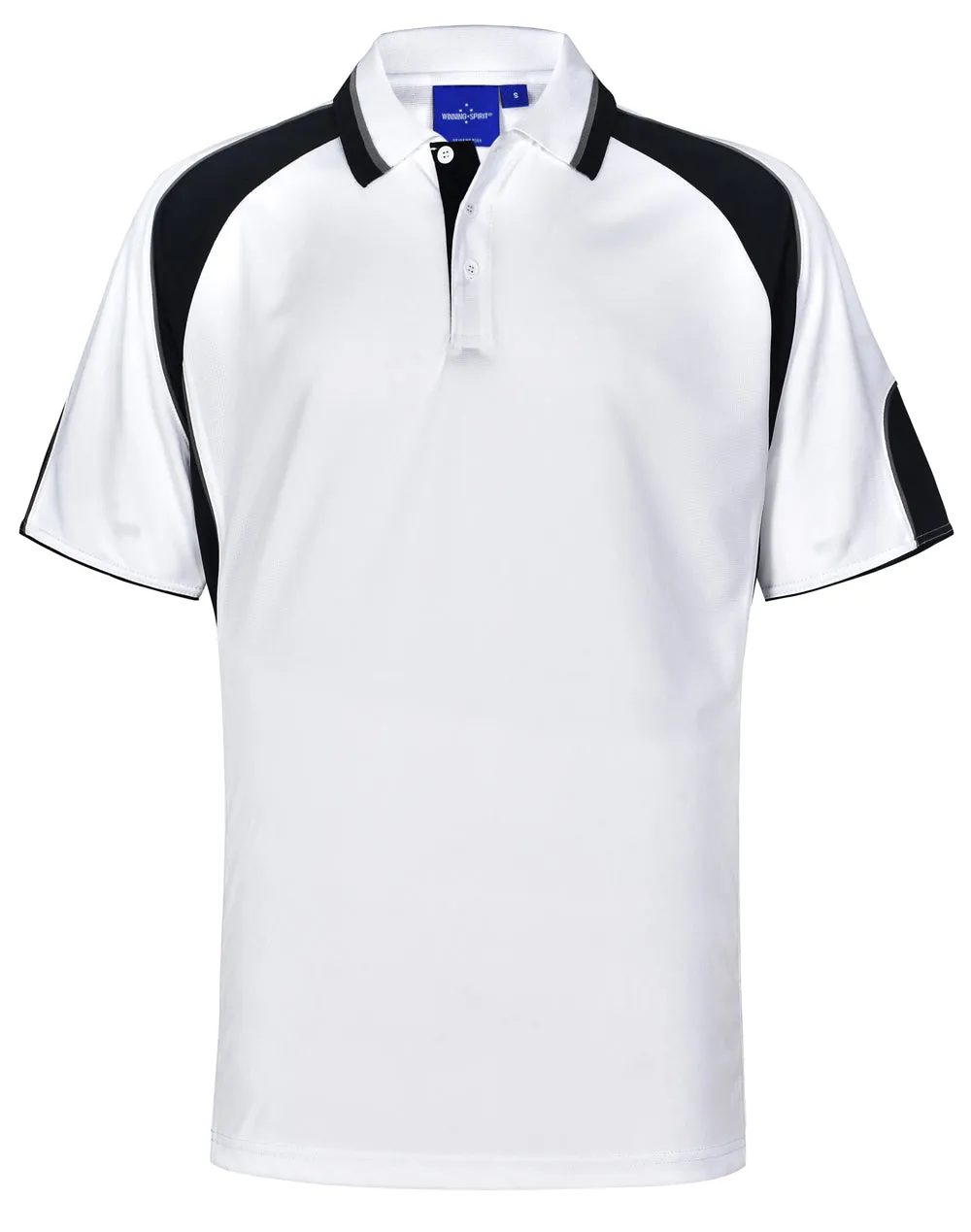 Winning Spirit Men's CoolDry Contrast Polo with Sleeve Panels 2nd (7 Colour) (PS61)