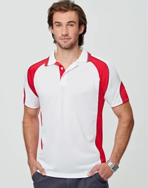 Winning Spirit Men's CoolDry Contrast Polo with Sleeve Panels 2nd (7 Colour) (PS61)