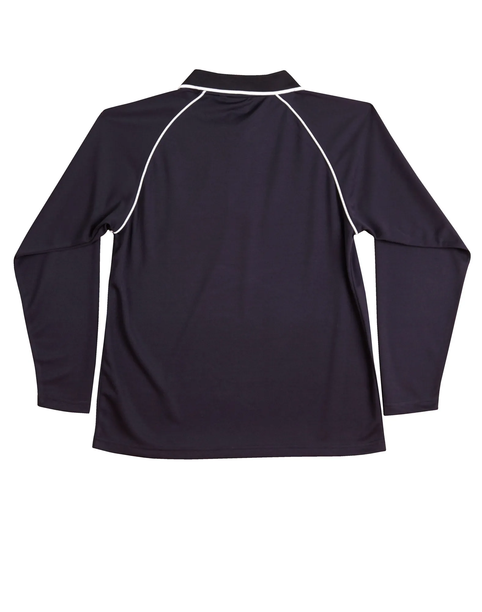 Winning Spirit Men's CoolDry Raglan Long Sleeve Contrast Polo (PS43)