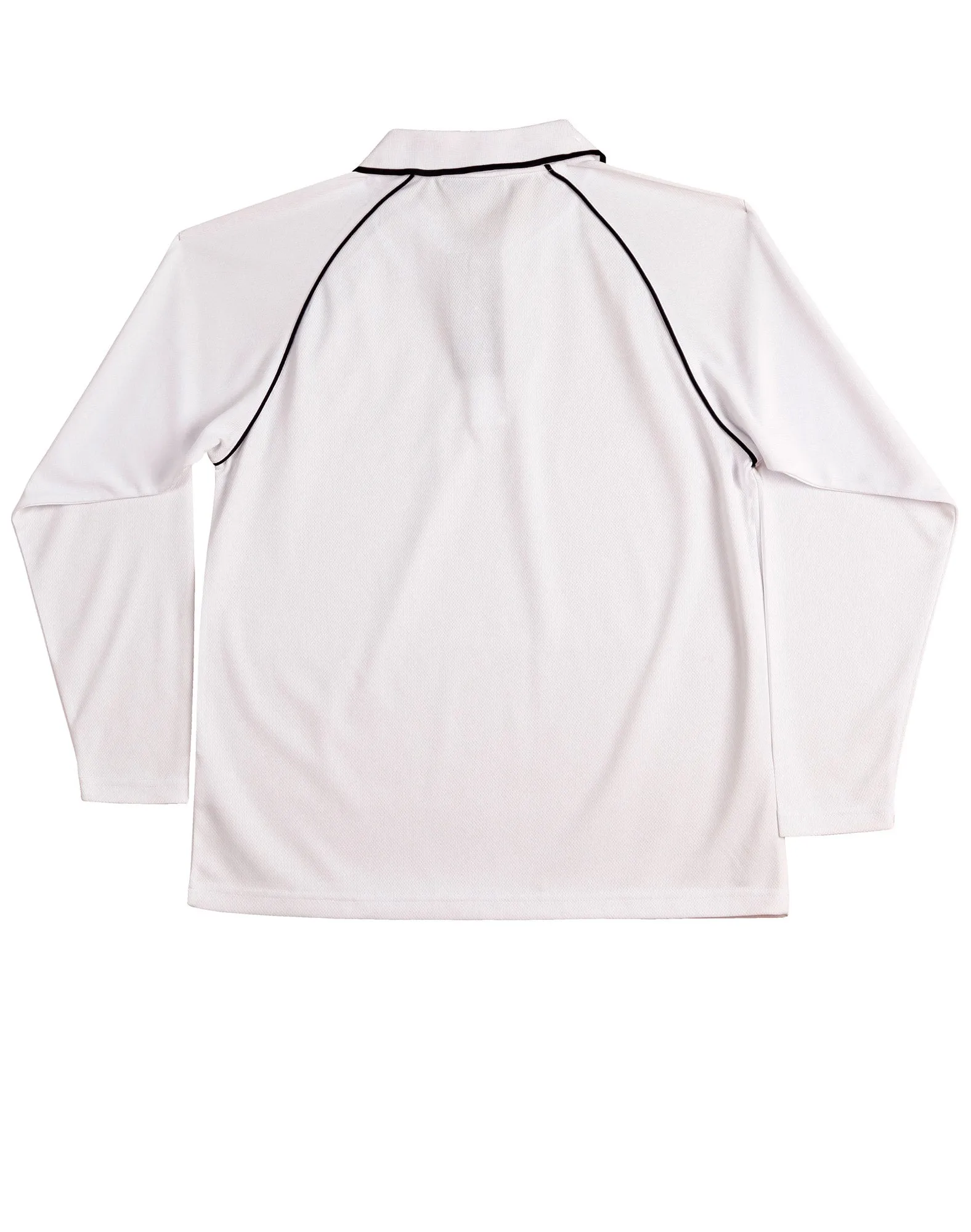Winning Spirit Men's CoolDry Raglan Long Sleeve Contrast Polo (PS43)