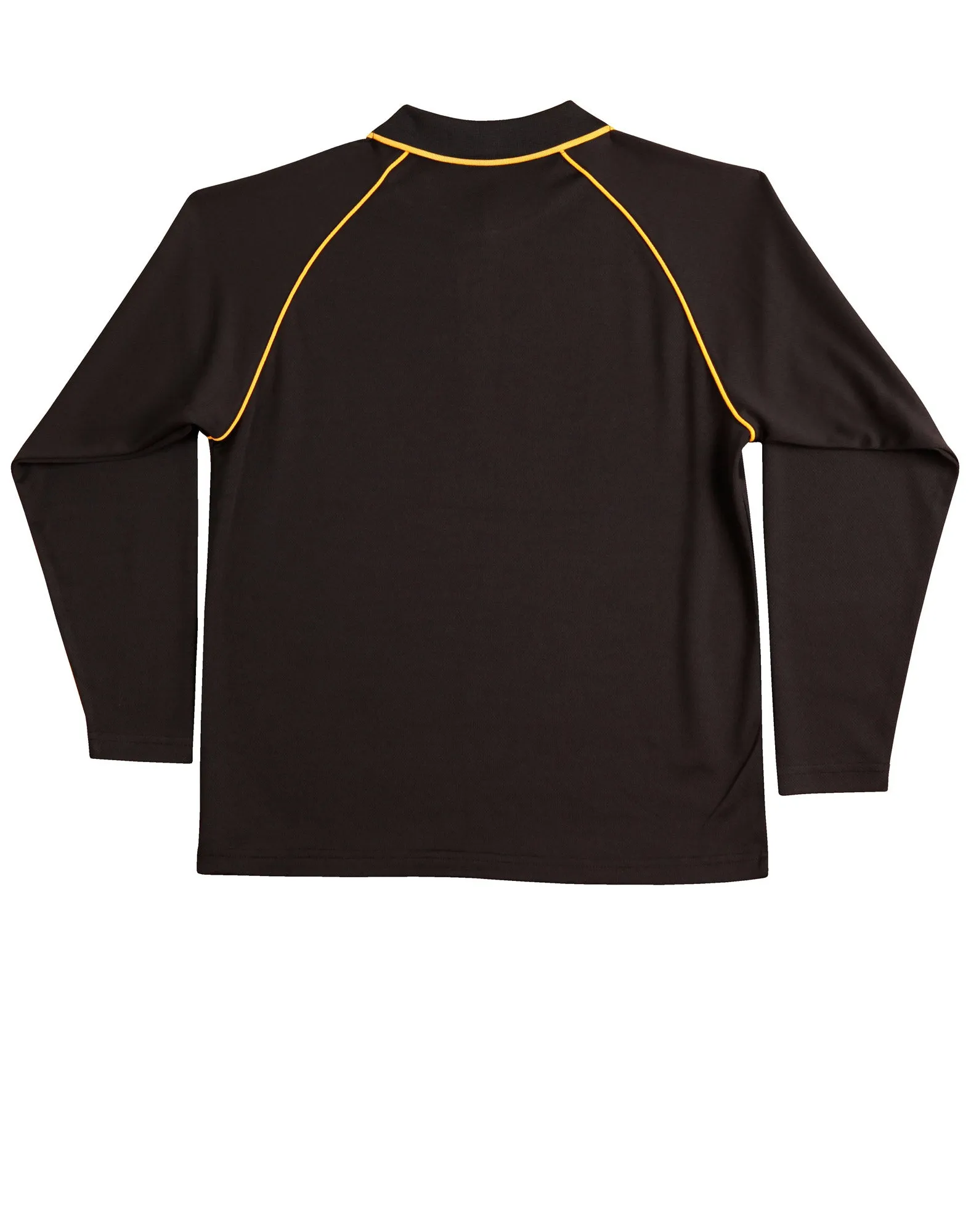 Winning Spirit Men's CoolDry Raglan Long Sleeve Contrast Polo (PS43)
