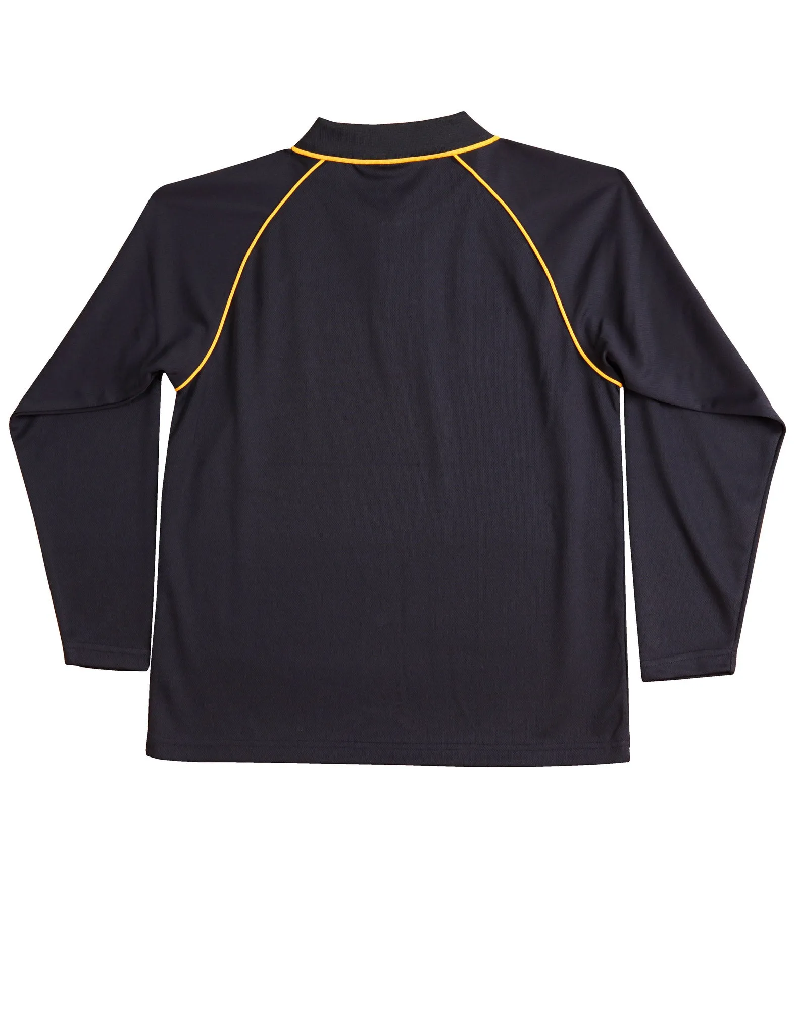 Winning Spirit Men's CoolDry Raglan Long Sleeve Contrast Polo (PS43)
