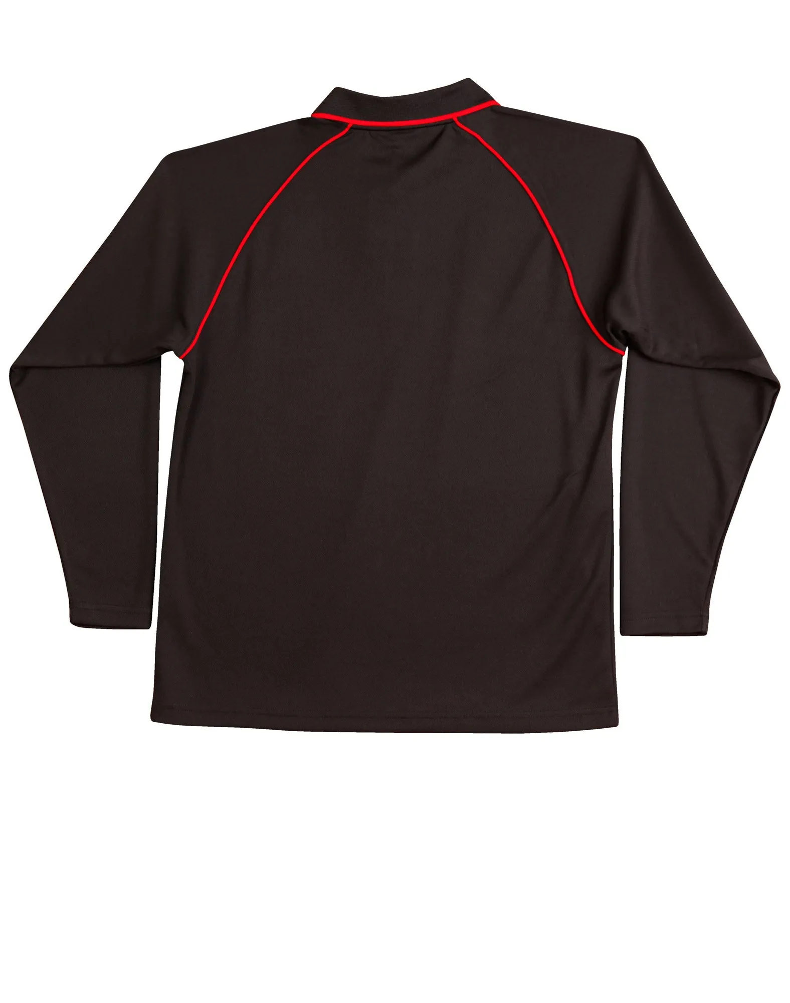 Winning Spirit Men's CoolDry Raglan Long Sleeve Contrast Polo (PS43)
