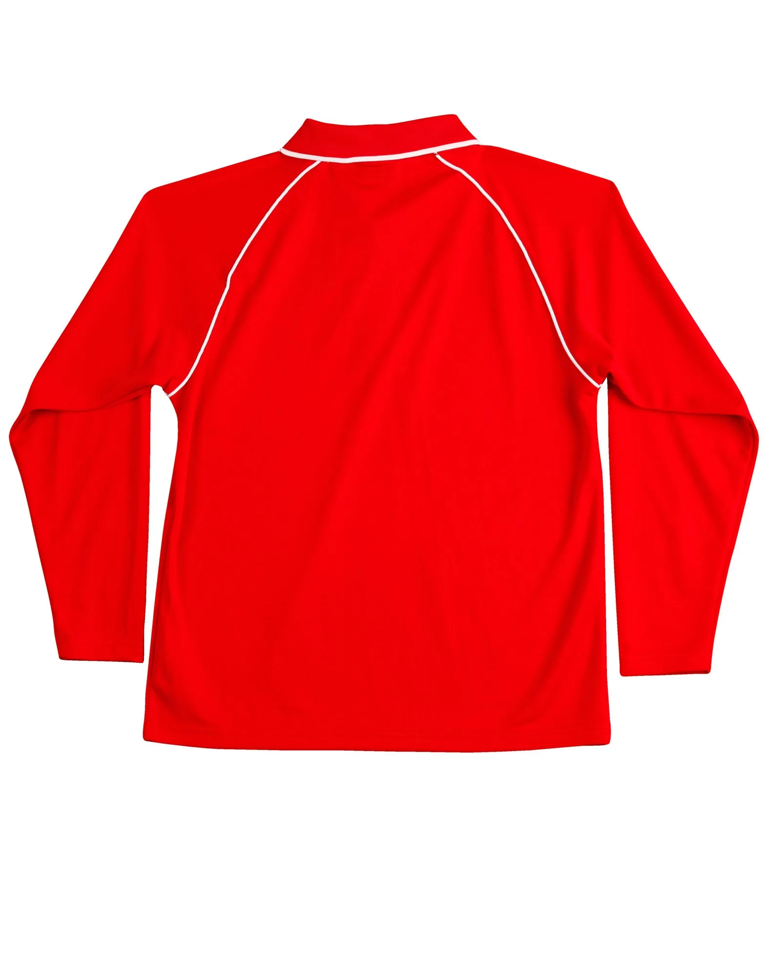 Winning Spirit Men's CoolDry Raglan Long Sleeve Contrast Polo (PS43)