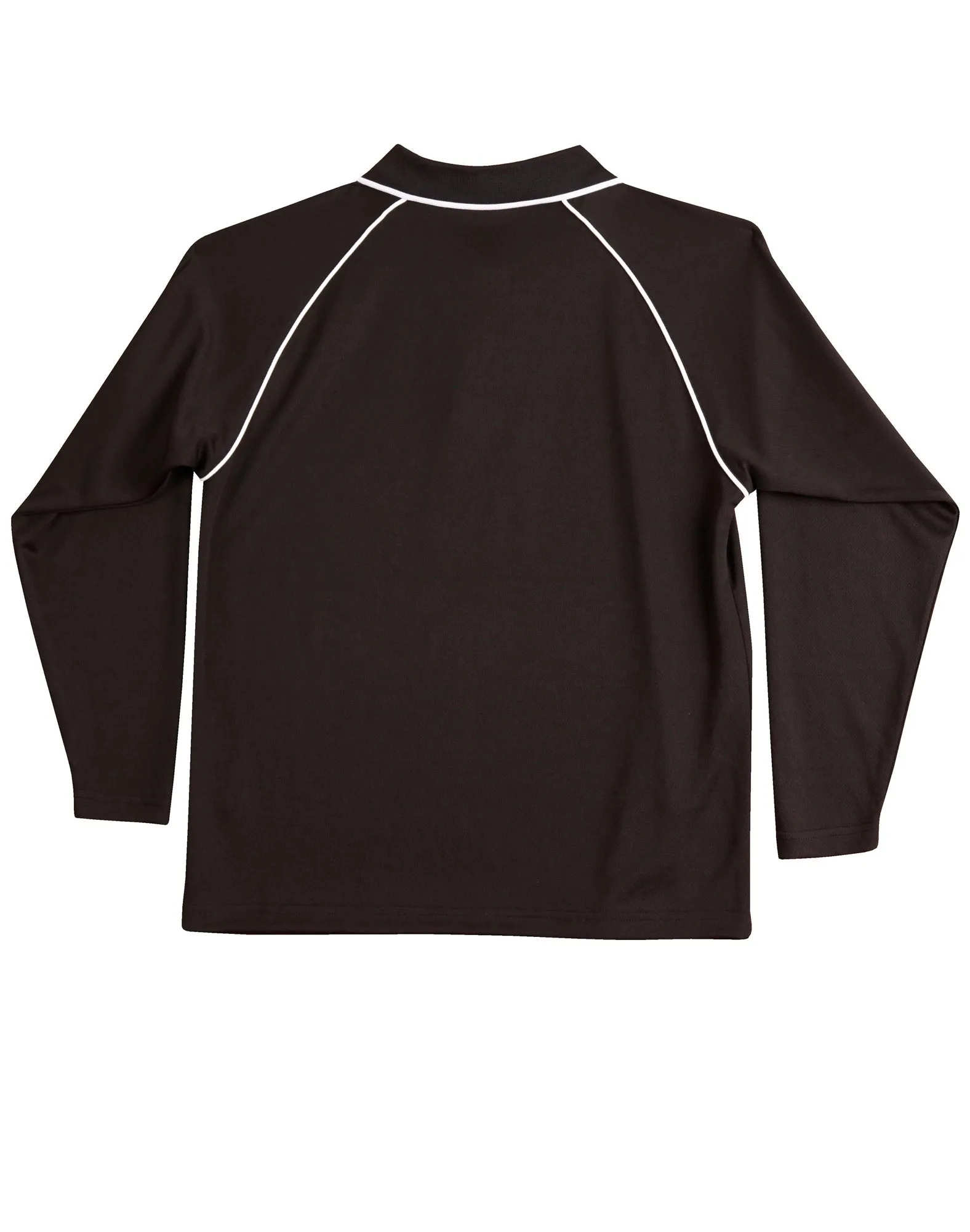 Winning Spirit Men's CoolDry Raglan Long Sleeve Contrast Polo (PS43)