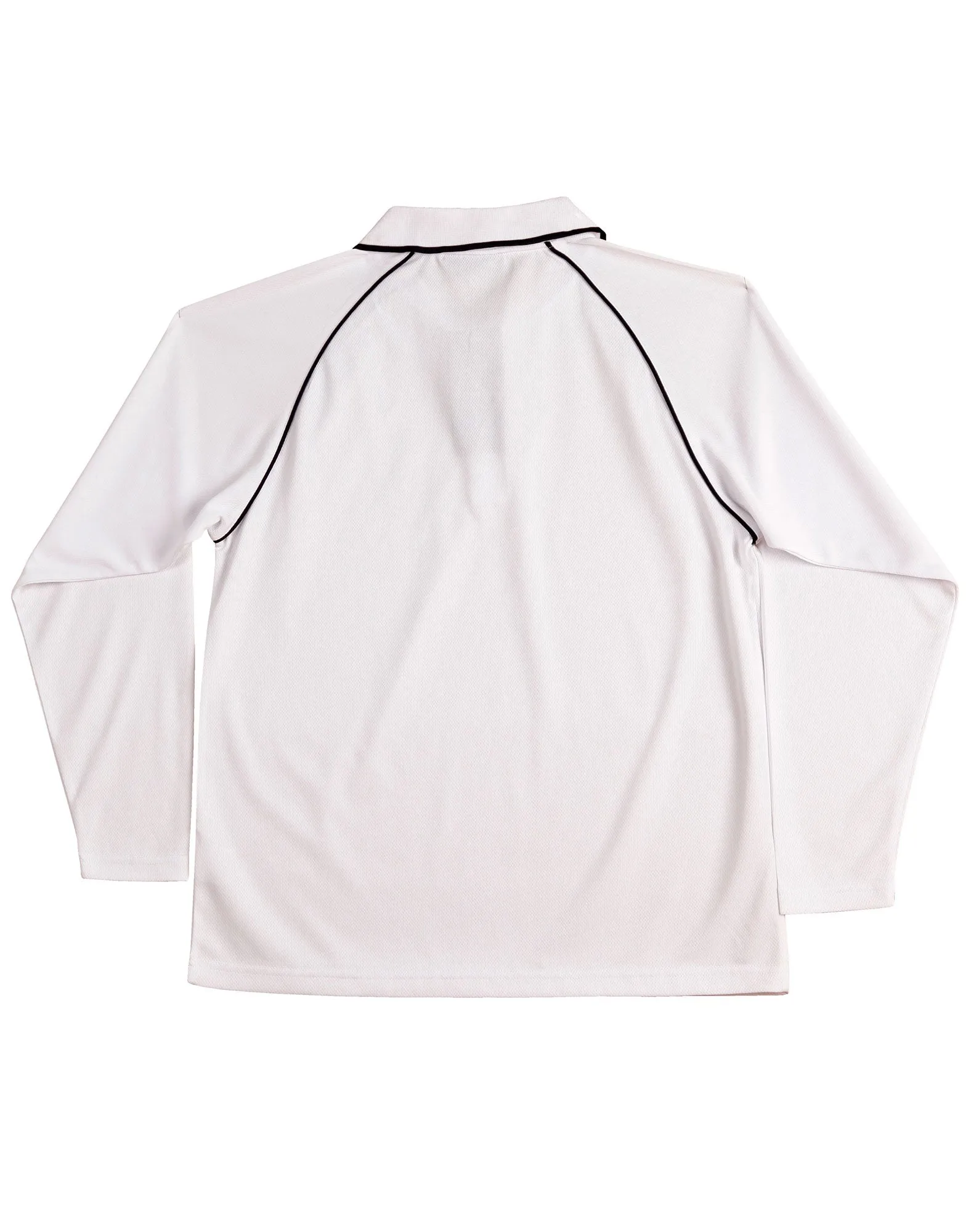 Winning Spirit Men's CoolDry Raglan Long Sleeve Contrast Polo (PS43)