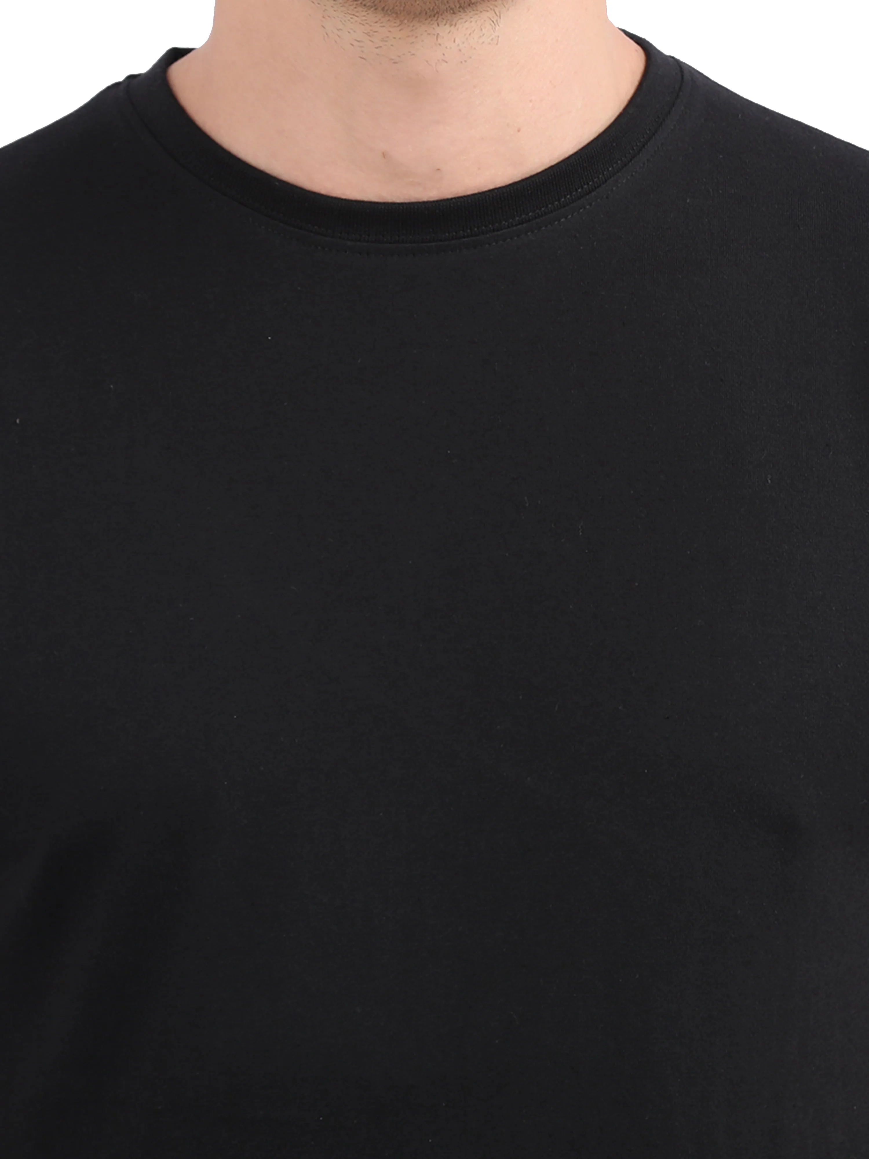 Woodwose Organic Clothing Men's Regular Fit Organic Cotton T-shirt - Black