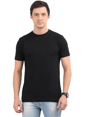 Woodwose Organic Clothing Men's Regular Fit Organic Cotton T-shirt - Black