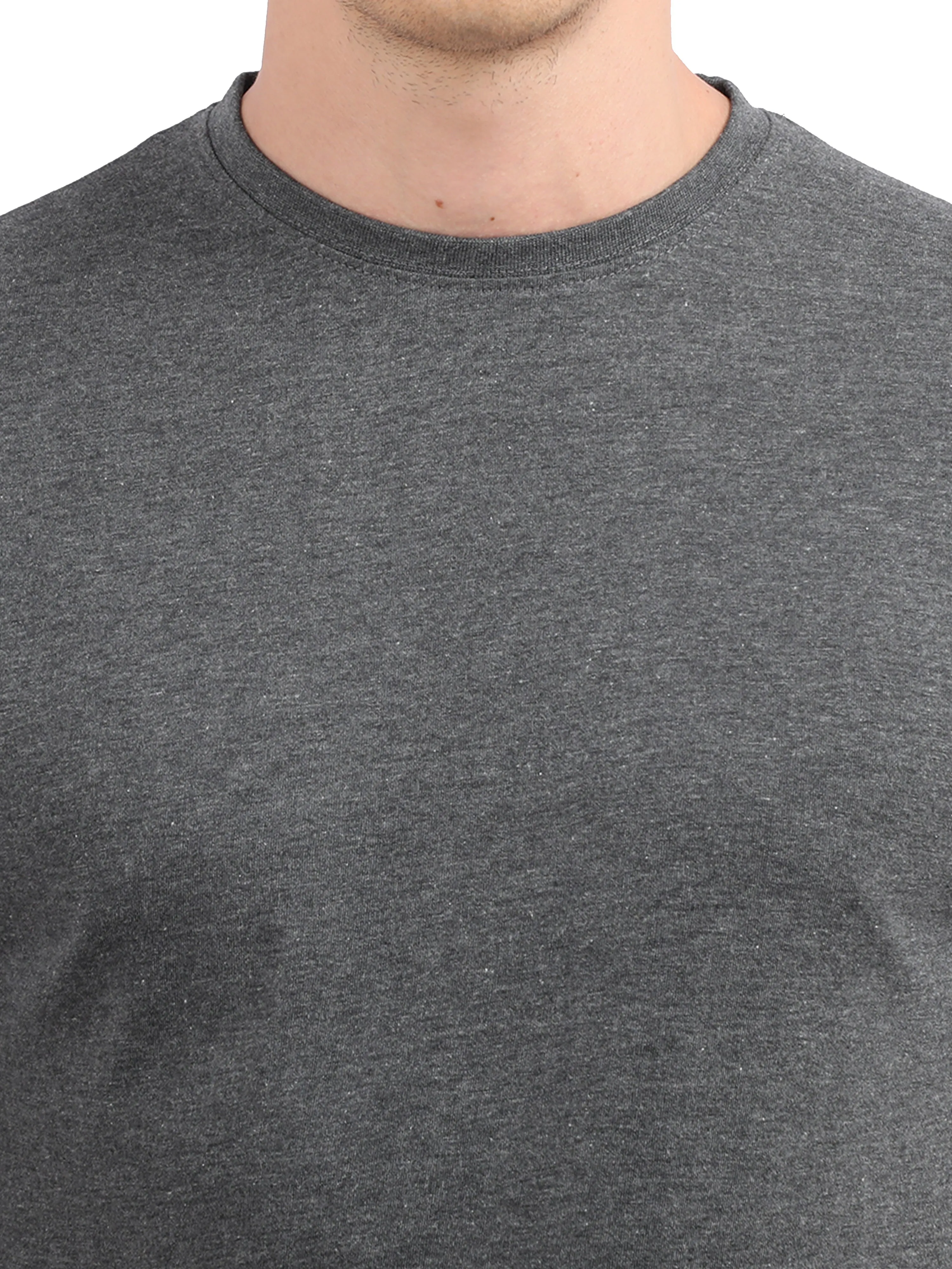 Woodwose Organic Clothing Men's Regular Fit Organic Cotton T-Shirt - Charcoal